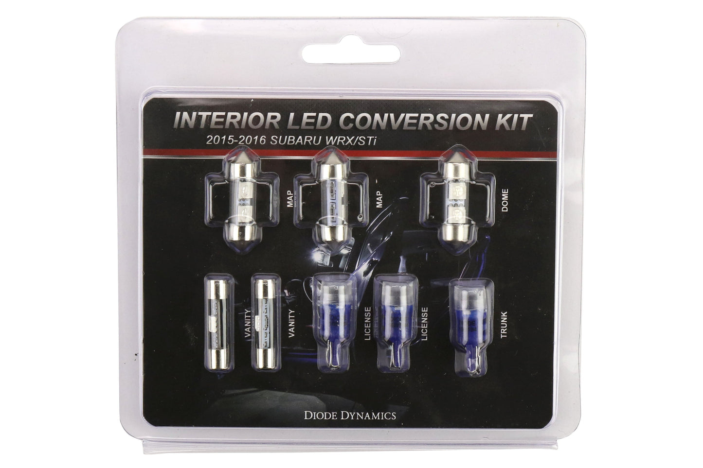 Diode Dynamics Stage 1 Blue LED Interior Lighting Kit - 2015-2021 Subaru WRX / STI | DD0262