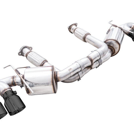 AWE Touring Edition Exhaust for C8 Corvette -- Diamond Black Tips
