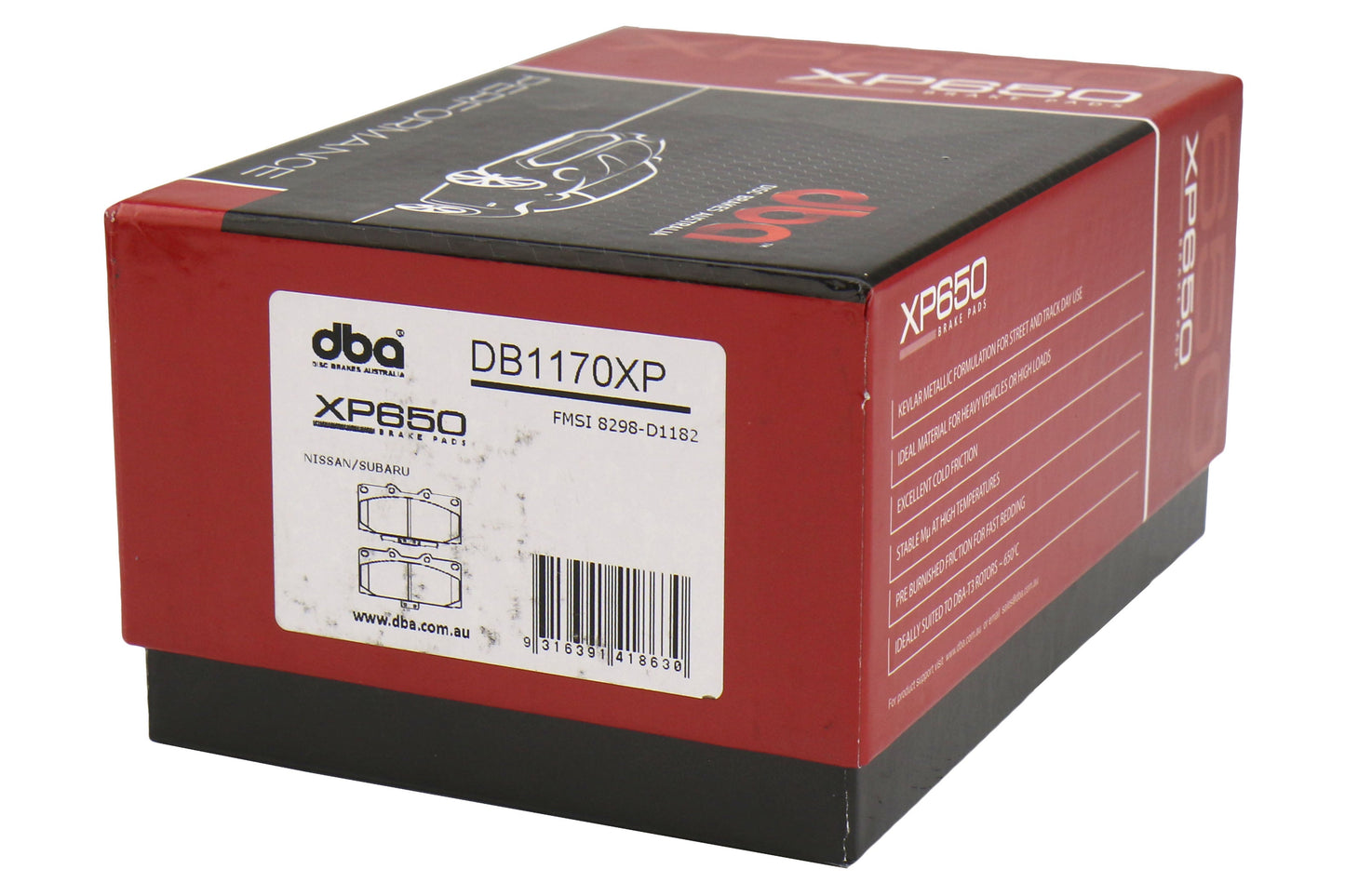 DBA XP650 Track Performance Front Brake Pads - 2006-2007 Subaru WRX