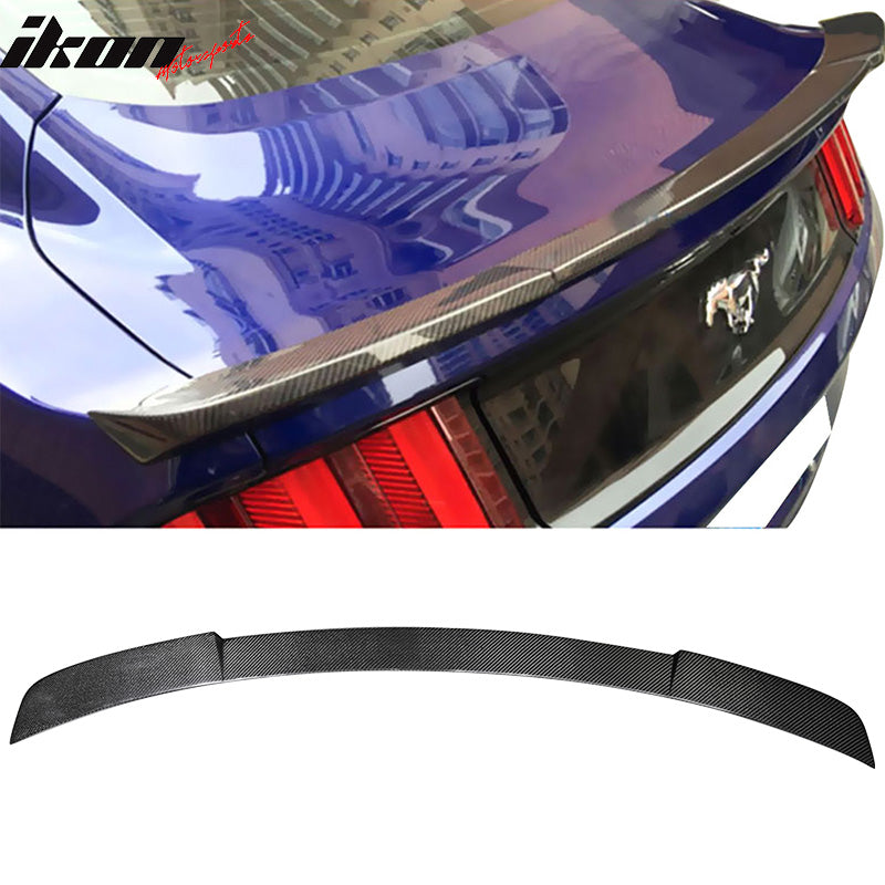 2015-2022 Ford Mustang IKON Style Carbon Fiber Trunk Spoiler Wing