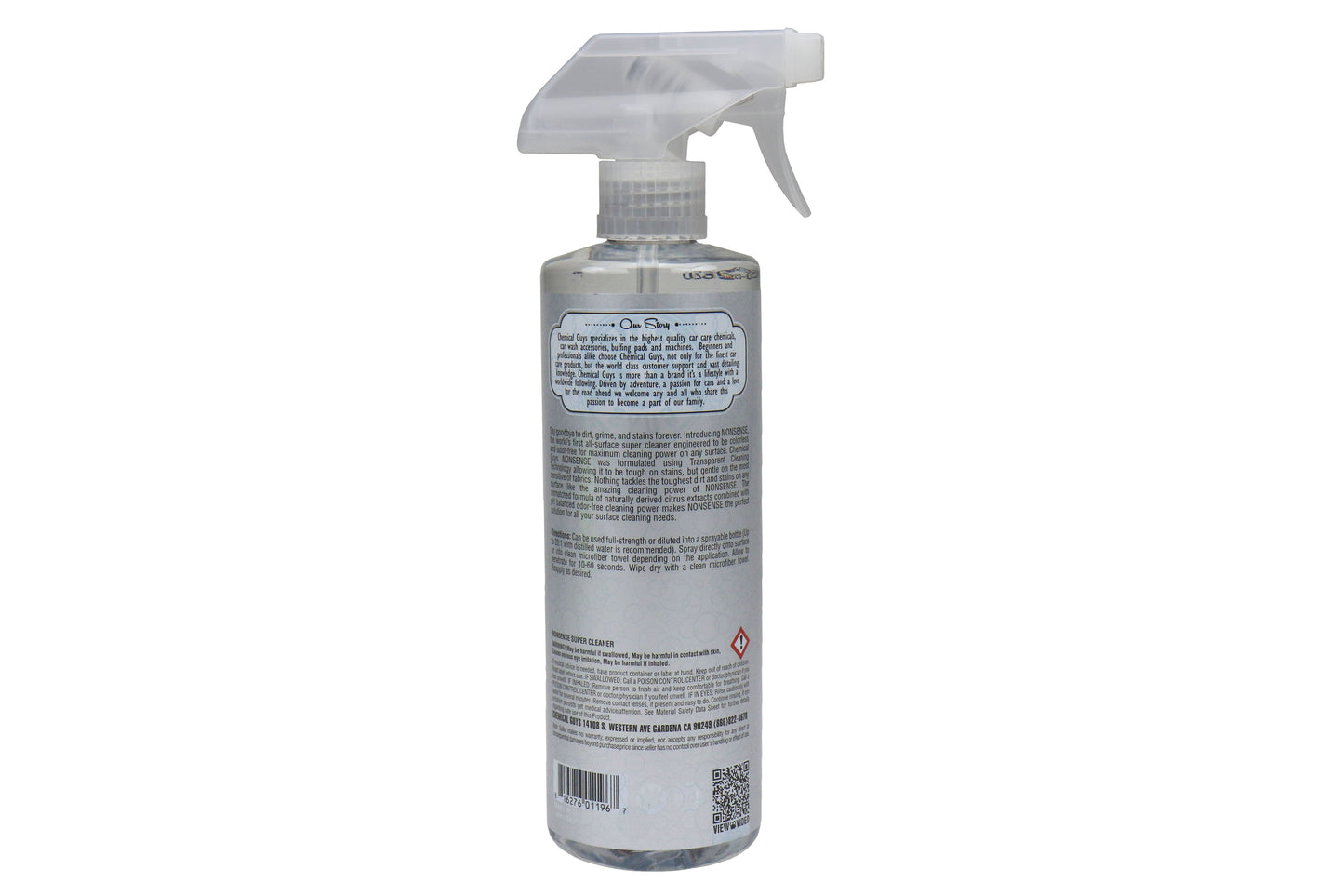 Chemical Guys Nonsense Concentrated Colorless / Odorless All Surface Cleaner (16 oz) - Universal