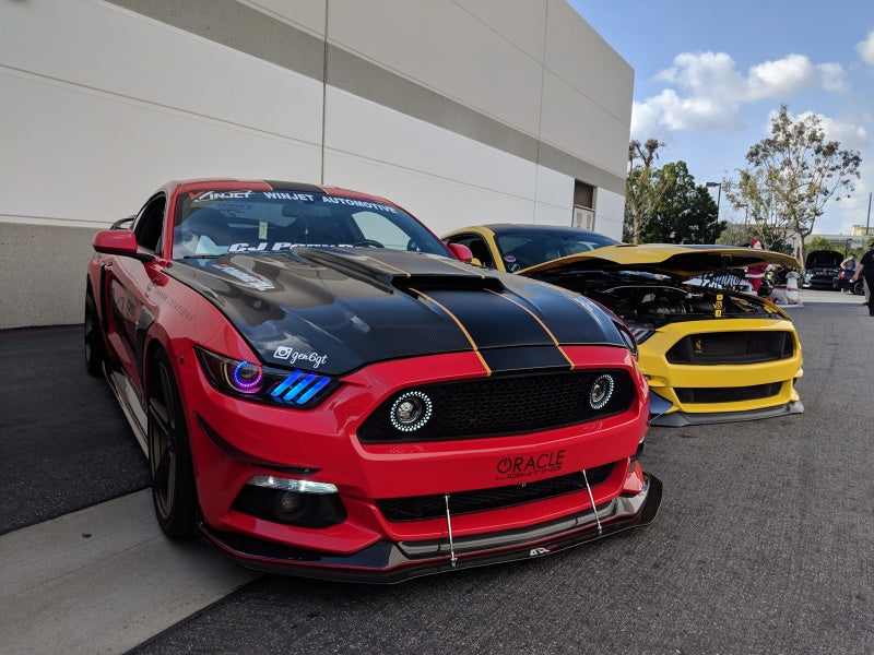 Oracle 15-17 Ford Mustang V6/GT/Shelby Dynamic DRL w/ Halo Kit - ColorSHIFT - Dynamic SEE WARRANTY