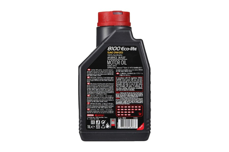 Motul 8100 Eco-Lite 0W20 1L - Universal