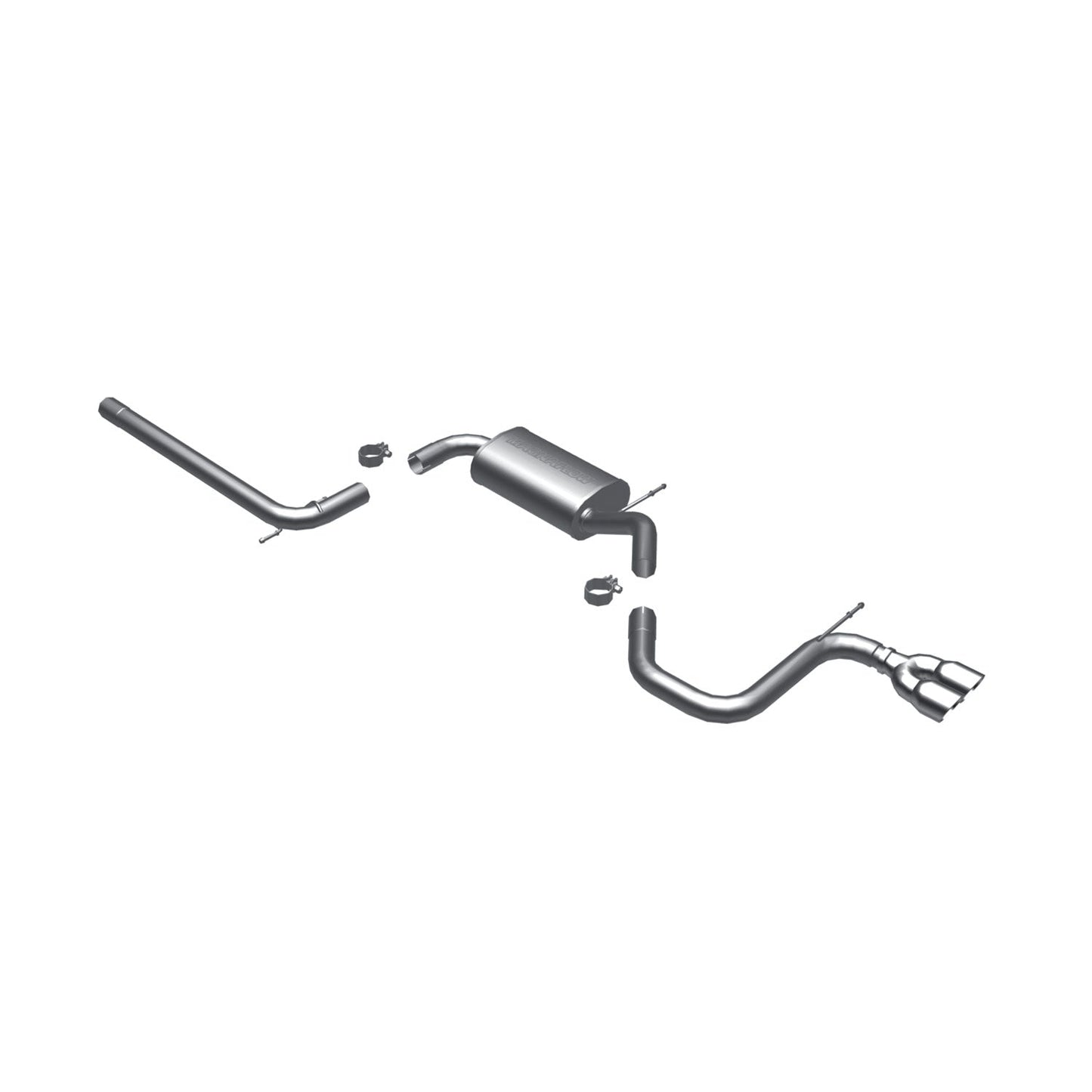 MagnaFlow Touring Series Cat Back Exhaust System - 2010-2014 Volkswagen Golf 2.5L (Mk6) / 2006-2009 Rabbit
