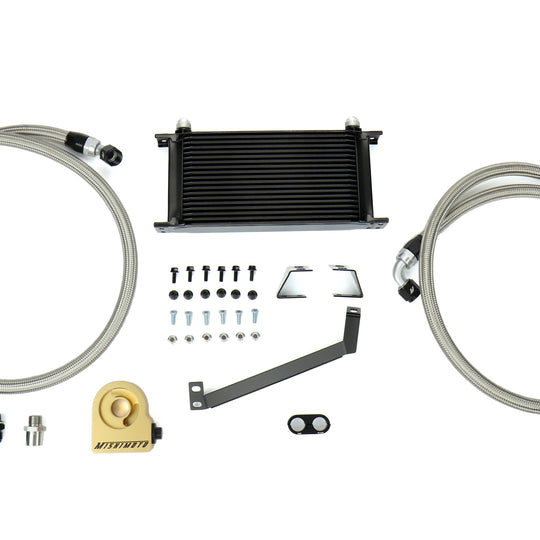 Mishimoto Thermostatic Oil Cooler Kit Black - 2015-2017 Ford Mustang EcoBoost