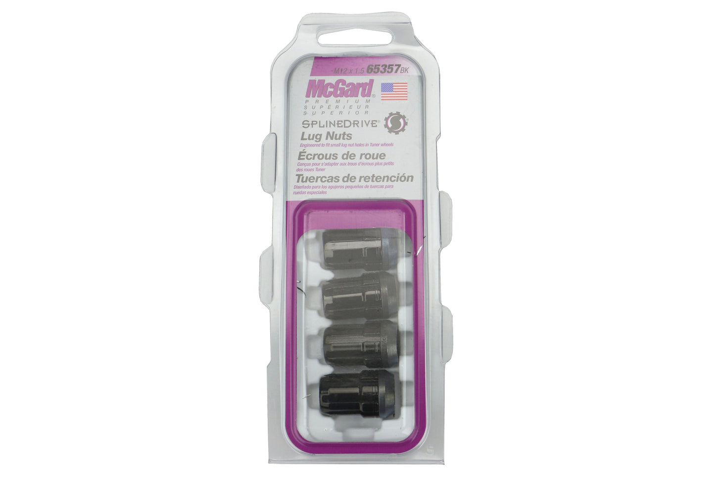 McGard Splinedrive Lug Nut Set 12X1.5 Black - Universal