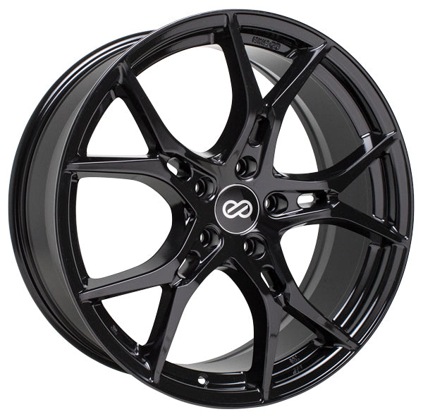 Enkei VULCAN Gloss Black 18x8 +40mm 5x120 (Single Wheel) - 2017-2023 Honda Civic Type R