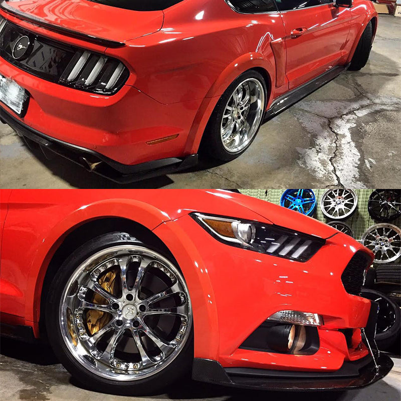 2015-2017 Ford Mustang Painted Front Rear 4 Wheel Street Fender Flares