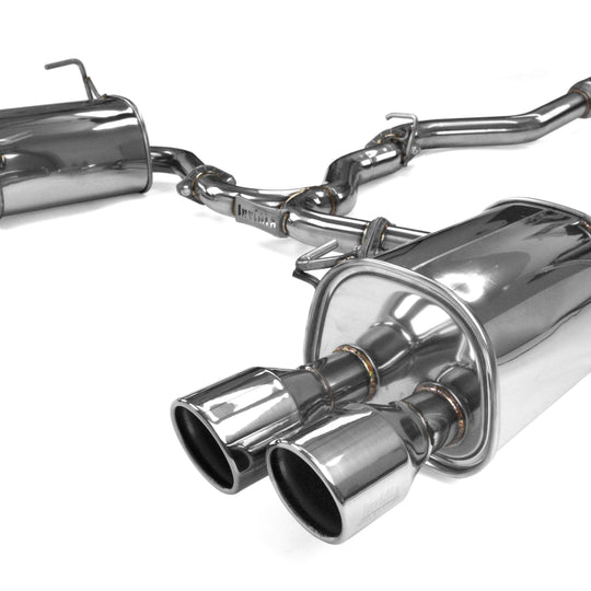Invidia Q300 Quad Tipped Cat Back Exhaust - Stainless Tips - 2015-2021 Subaru WRX / STI