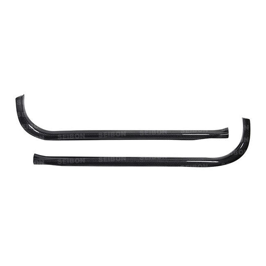 Seibon Carbon Fiber Door Sill Trim - 2009-2010 Nissan GT-R