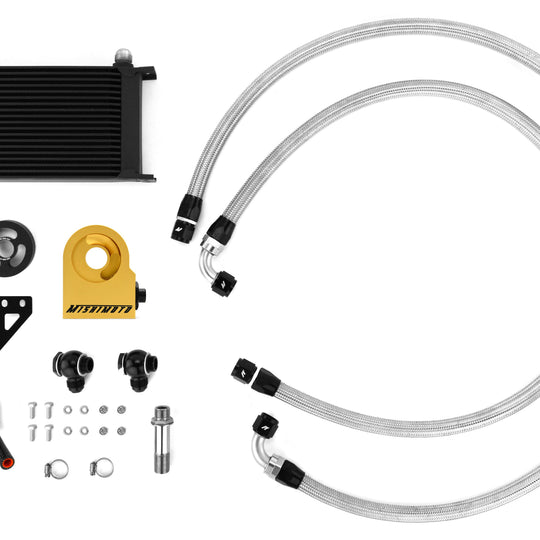 Mishimoto Thermostatic Oil Cooler Kit Black - 2015-2021 Subaru WRX