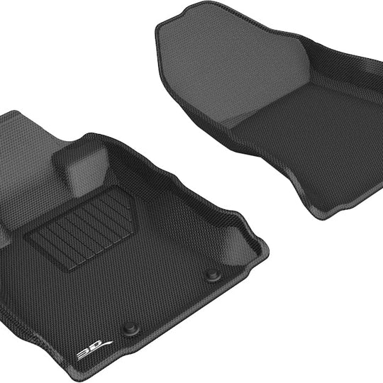 3D MAXpider KAGU Front Floor Liners - Black - 2019-2021 Subaru Forester