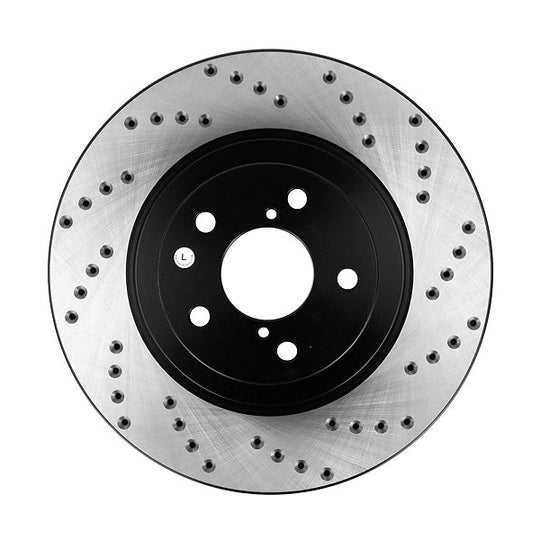 Stoptech Drilled Rotor Single Front Left - Subaru Models (inc. 2009-2014 WRX)