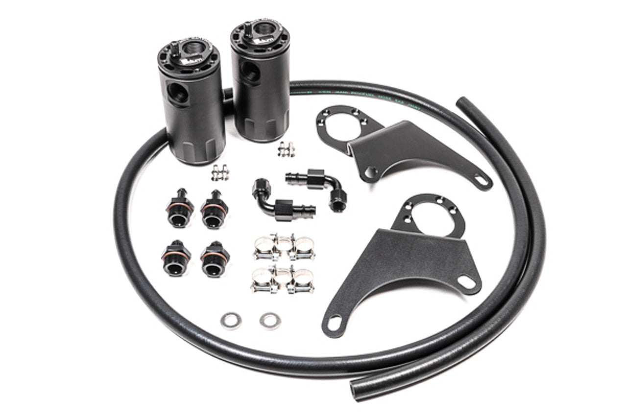 Radium Dual Catch Can Kit Fluid Lock - 2003-2006 Mitsubishi EVO 8-9