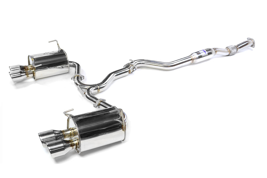 Invidia Q300 Quad Tipped Cat Back Exhaust - Stainless Tips - 2011-2014 Subaru WRX/STI Sedan