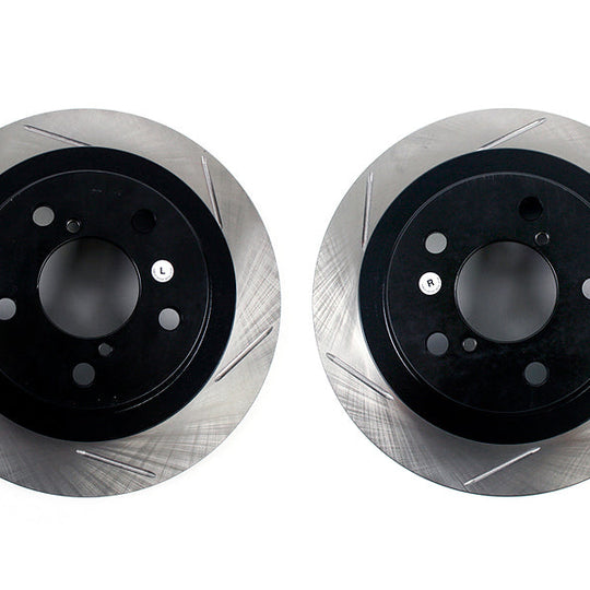 Stoptech Slotted Rear Rotor Pair - Subaru Models (inc. 2002-2005 WRX)