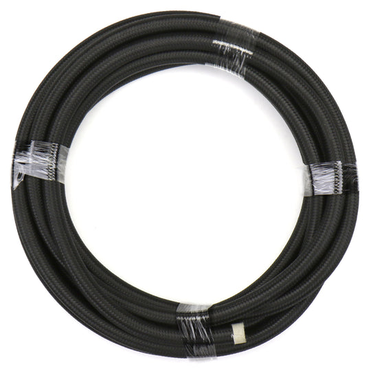 DeatschWerks 6AN Black Nylon Braided CPE Hose 20 Feet - Universal