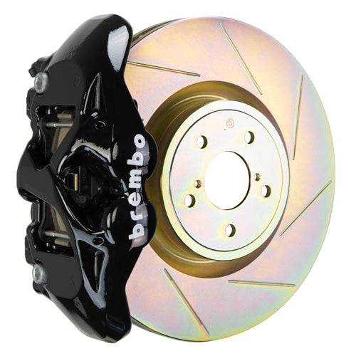 Brembo GT Systems Monobloc 4 Piston 326mm Slotted Black - 2015-2021 Subaru WRX