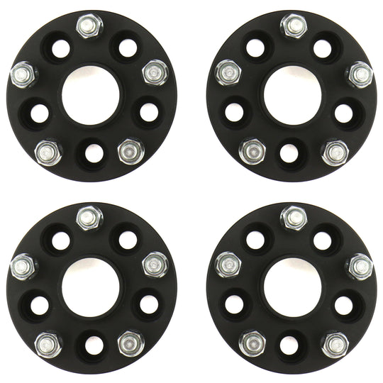 ISC Suspension 5x100 to 5x114.3 25mm Wheel Adapters Black - Subaru Models (inc. 2002-2014 WRX)