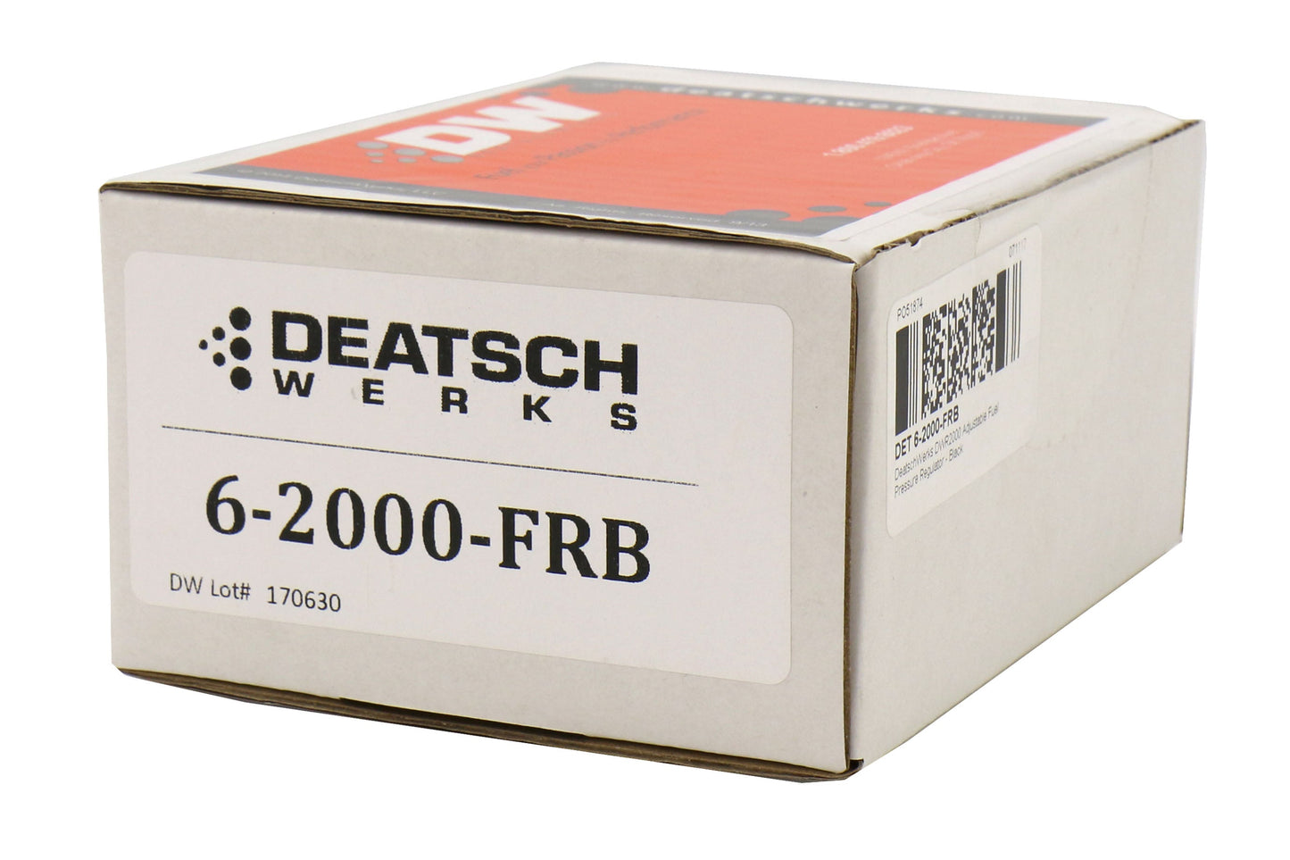DeatschWerks DWR2000 Adjustable Fuel Pressure Regulator Black - Universal
