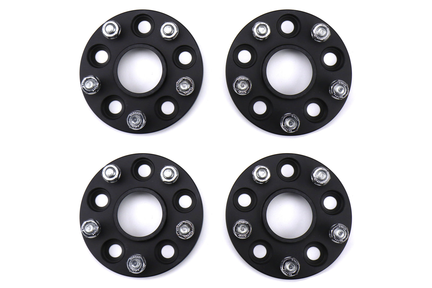 ISC Suspension 5x108 to 5x114.3 15mm Wheel Adapters Black - 2013-2018 Ford Focus ST / 2016-2018 Focus RS