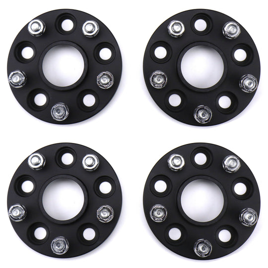 ISC Suspension 5x108 to 5x114.3 15mm Wheel Adapters Black - 2013-2018 Ford Focus ST / 2016-2018 Focus RS
