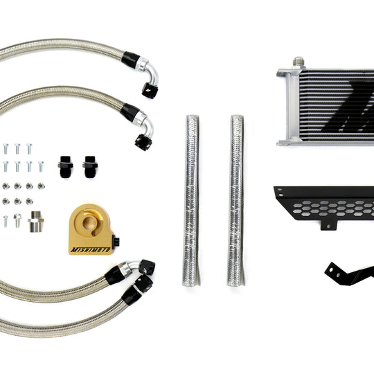 Mishimoto Oil Cooler Kit Silver Thermostatic - 2013-2018 Ford Focus ST