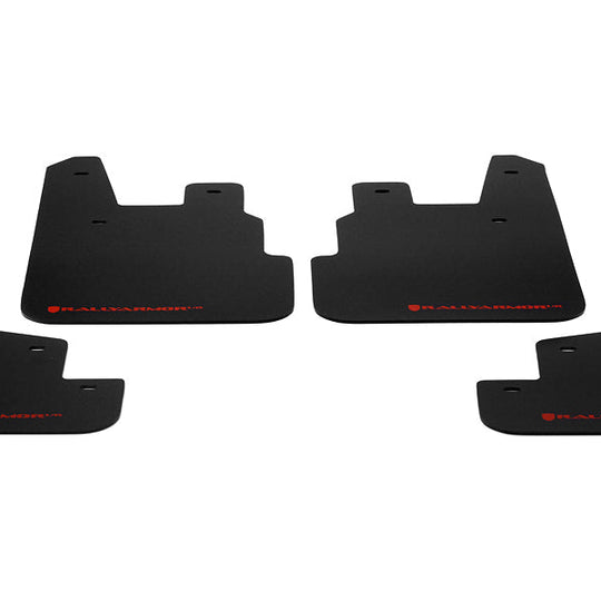 Rally Armor UR Mudflaps Black Urethane Red Logo - 2014-2018 Subaru Forester