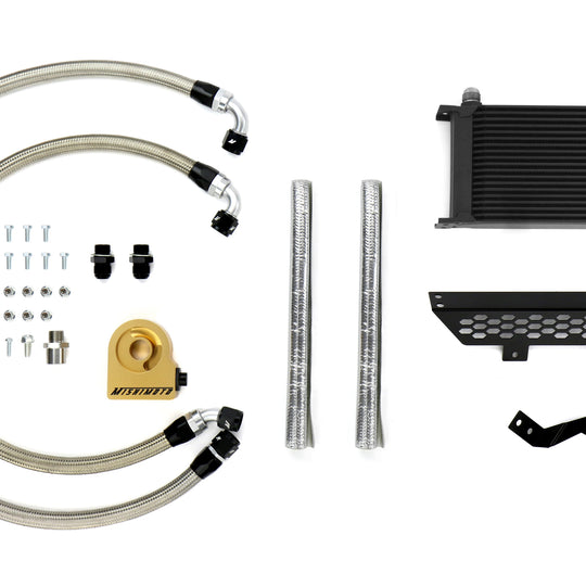 Mishimoto Oil Cooler Kit Black Thermostatic - 2013-2018 Ford Focus ST