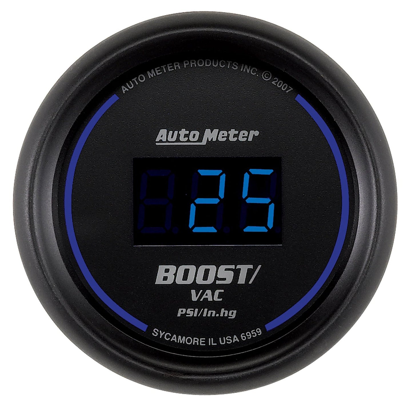 Autometer Cobalt Boost Gauge Digital Blue LED 52mm - Universal