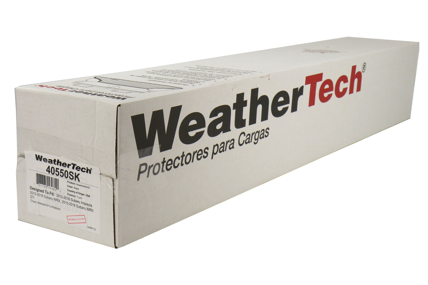 Weathertech Cargo/Trunk Liner w/ Bumper Protector - 2015-2021 Subaru WRX/STI / 2012-2016 Impreza Sedan