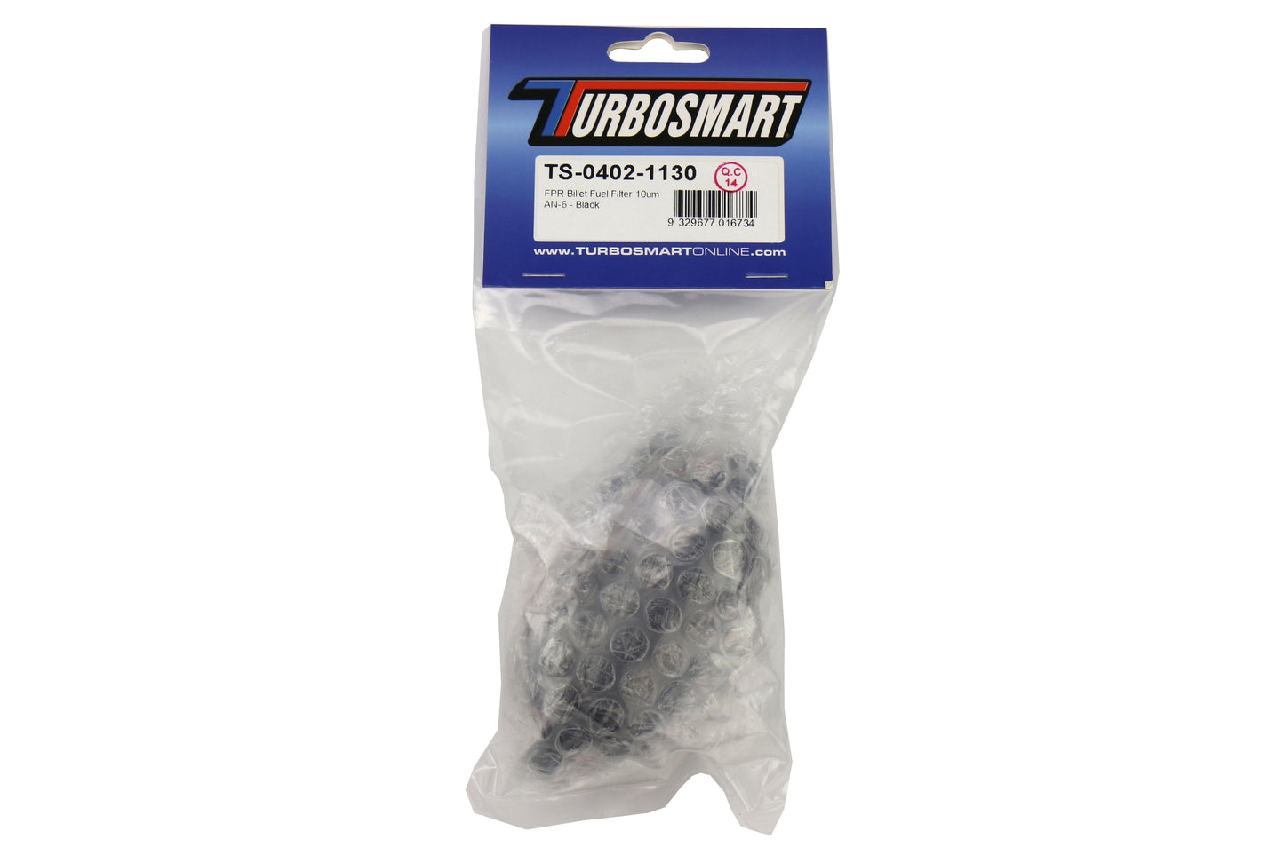 Turbosmart FPR Billet Fuel Filter 10um -6AN Black
