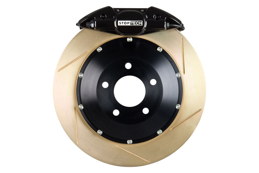 Stoptech ST-22 Big Brake Kit Rear 328mm Black Zinc Slotted Rotors - 2005-2009 Subaru Legacy GT