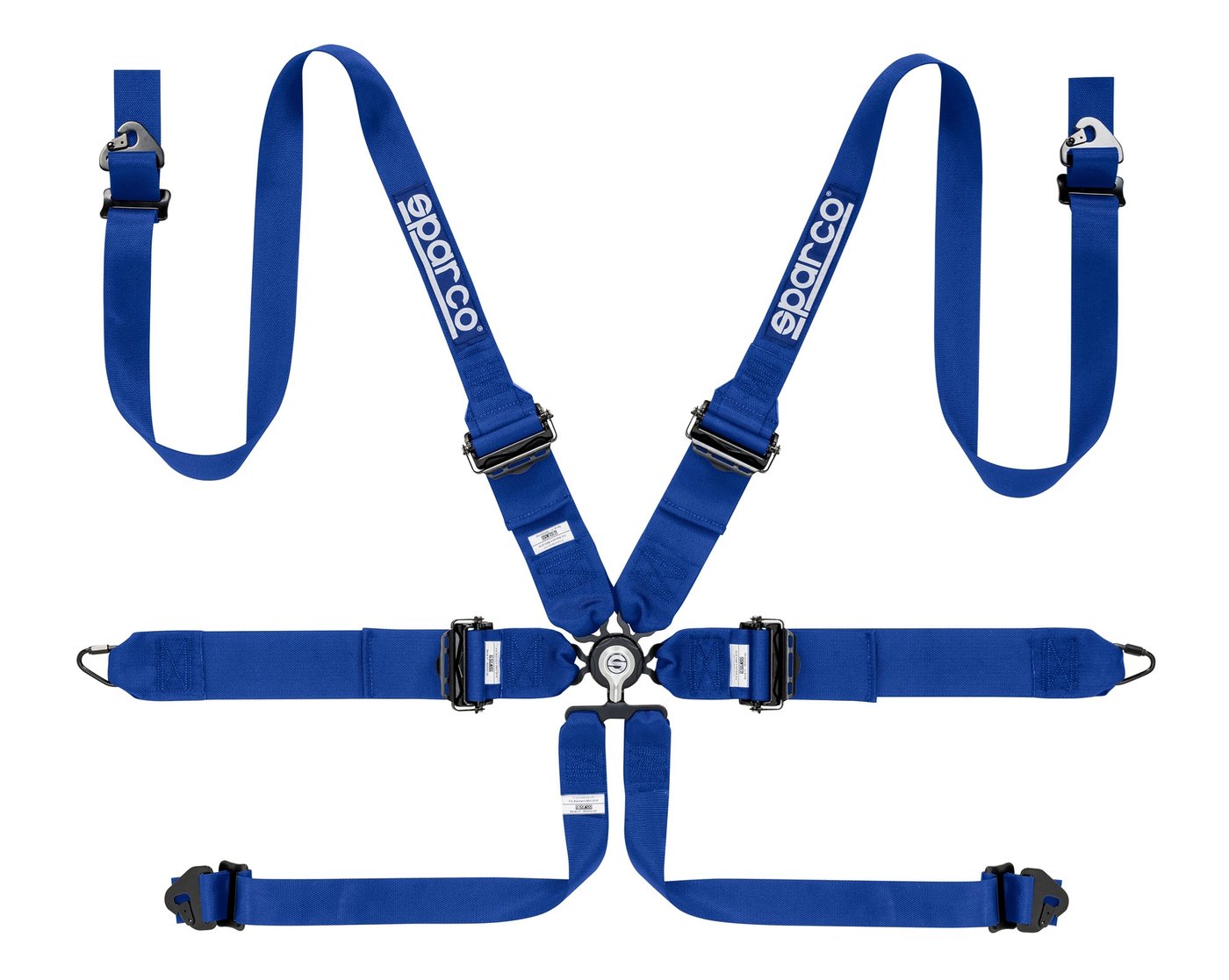 Sparco Belt 3 Inch 6-Point Hans Harness Blue - Universal