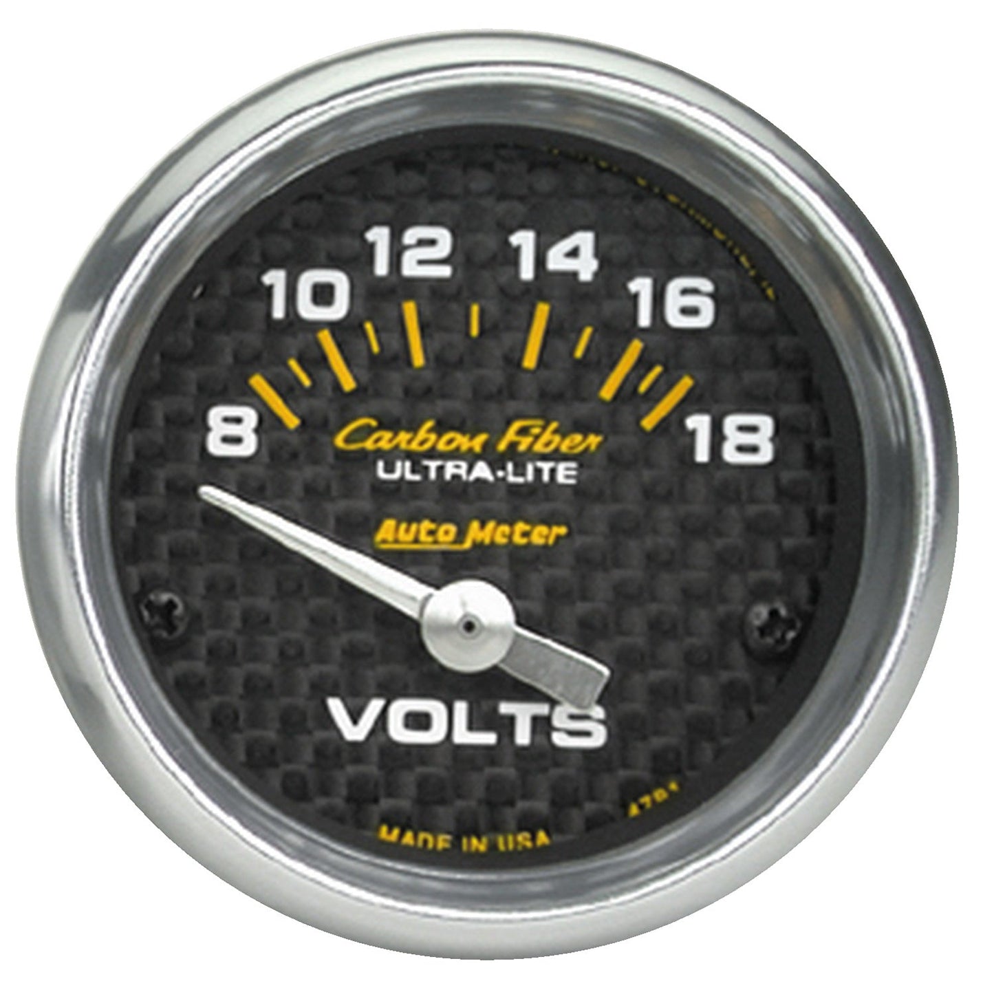 Autometer Carbon Fiber Voltmeter Gauge 52mm - Universal