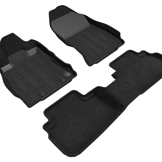 3D MAXpider Elegant Hybrid Floor Liners - Black - 2019-2021 Subaru Forester