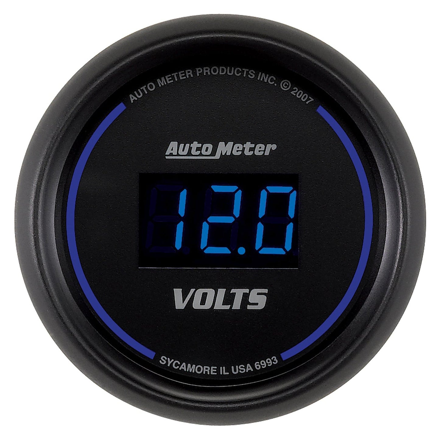 Autometer Cobalt Voltmeter Gauge Digital Blue LED 52mm - Universal