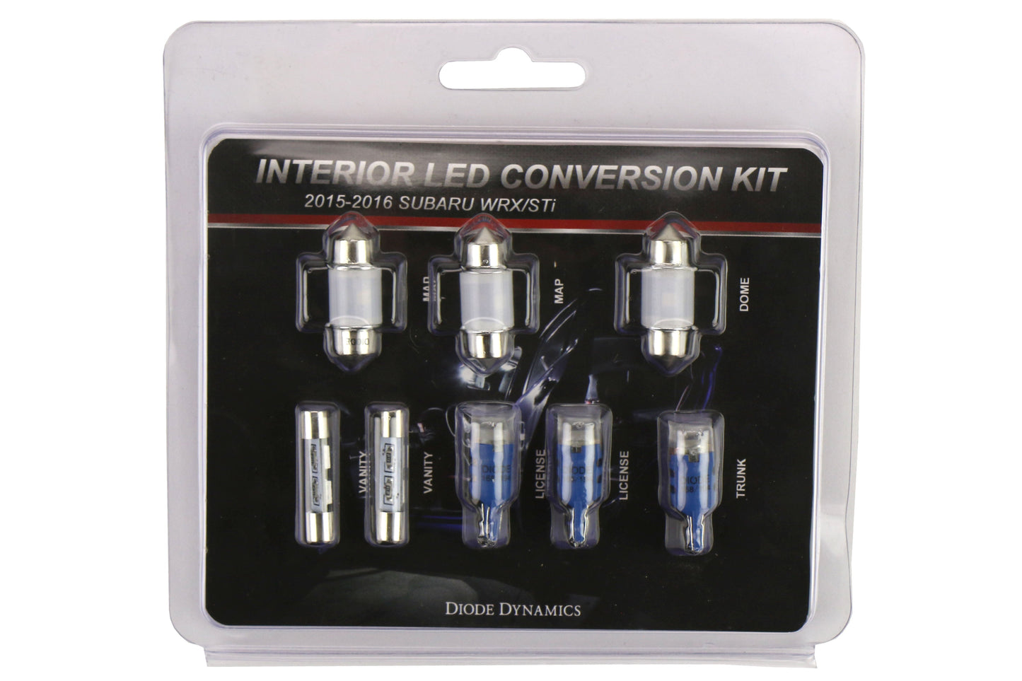 Diode Dynamics Stage 2 Blue LED Interior Lighting Kit - 2015-2021 Subaru WRX / STI | DD0263