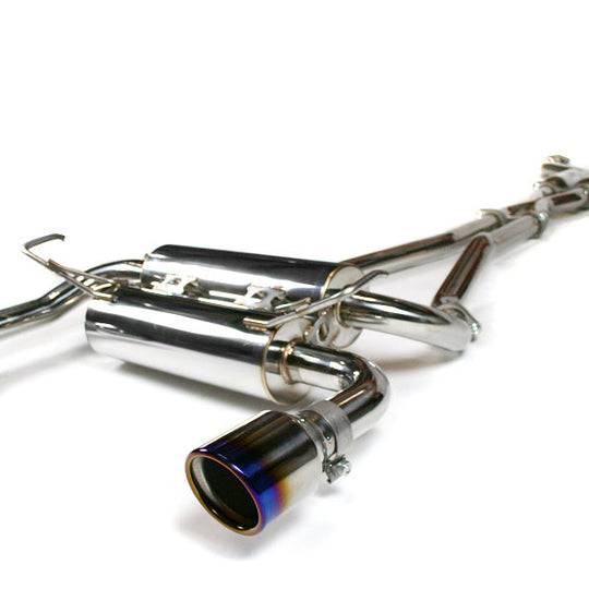 Invidia Gemini Cat Back Exhaust - Titanium Rolled-Tips - 2003-2009 Infiniti G35 Coupe