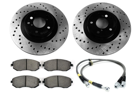 Stoptech Sport Kit Drilled Front - 2008 Subaru WRX