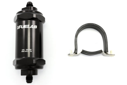 Fuelab Black- In-Line Fuel Filter Standard Length - Universal