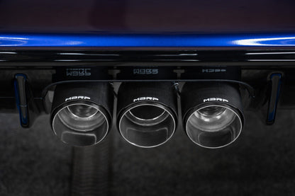 MBRP 23-24 Honda Civic Type R 2.0L T304 SS 3in Cat-Back Exhaust Triple Center Outlet w/ Carbon Tips (S49023CF)