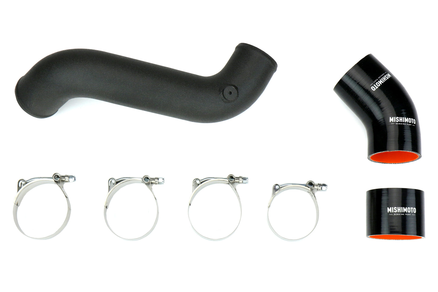 Mishimoto Cold-Side Intercooler Pipe Kit Wrinkle Black - 2015-2017 Ford Mustang EcoBoost