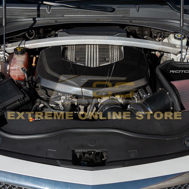 2016-19 Cadillac CTS-V Dry Carbon Fiber Front Engine Cover