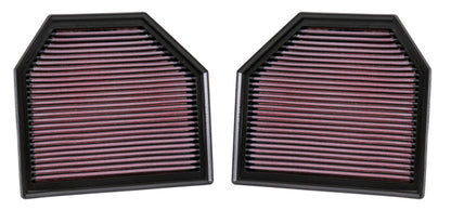 K&N Replacement Air Filter for 11-14 BMW M5/M6 4.4L V8 / 2015 M4/M3 3.0L I6  (2 per box)