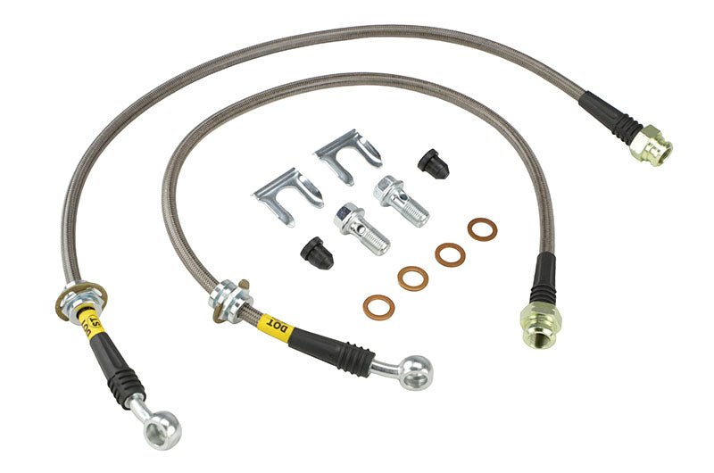 Stoptech Stainless Steel Brake Lines Rear - 2002-2007 Subaru WRX