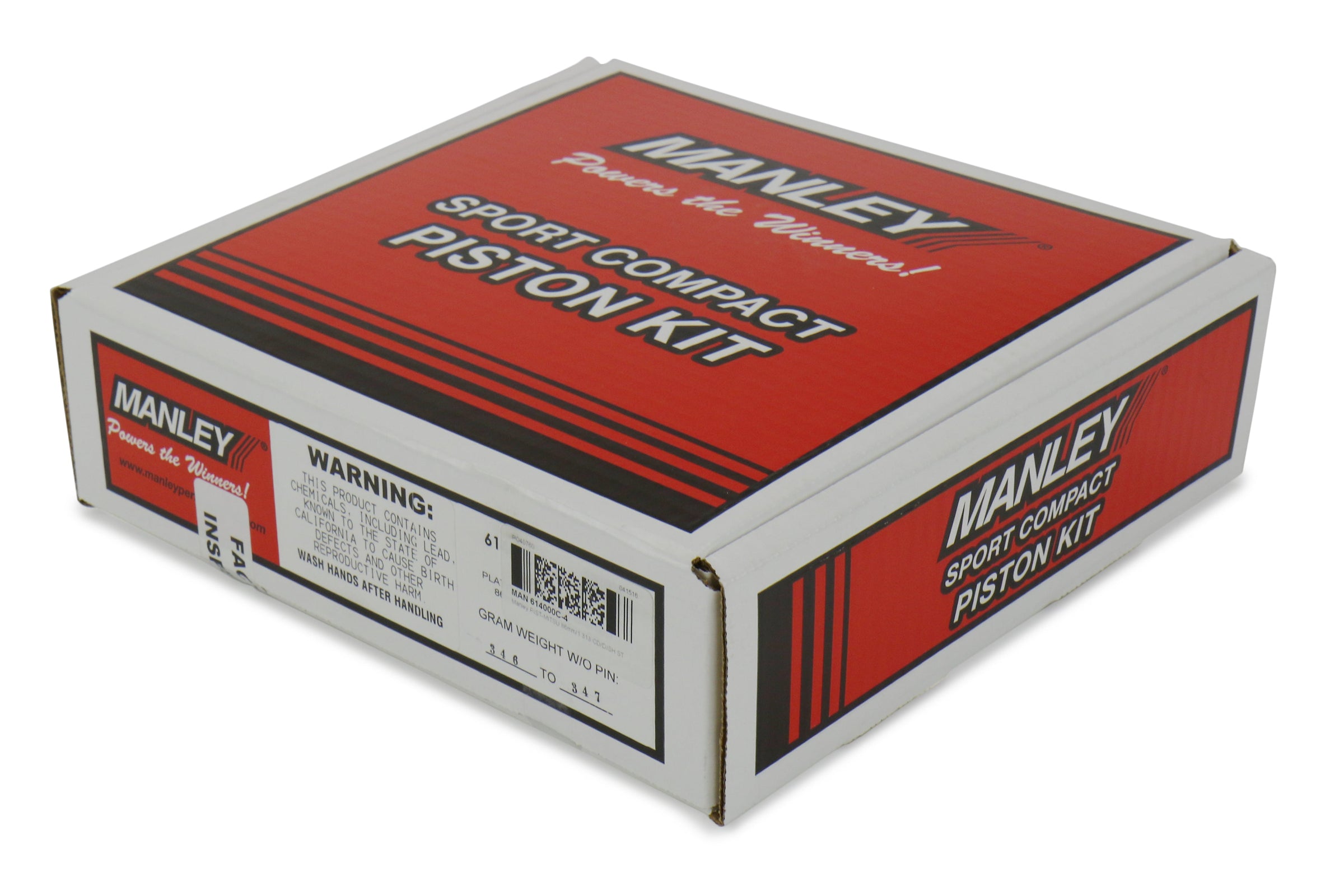 Manley Performance Platinum Series Piston Set 86mm 9.0:1 - 2008-2015 Mitsubishi Evo X