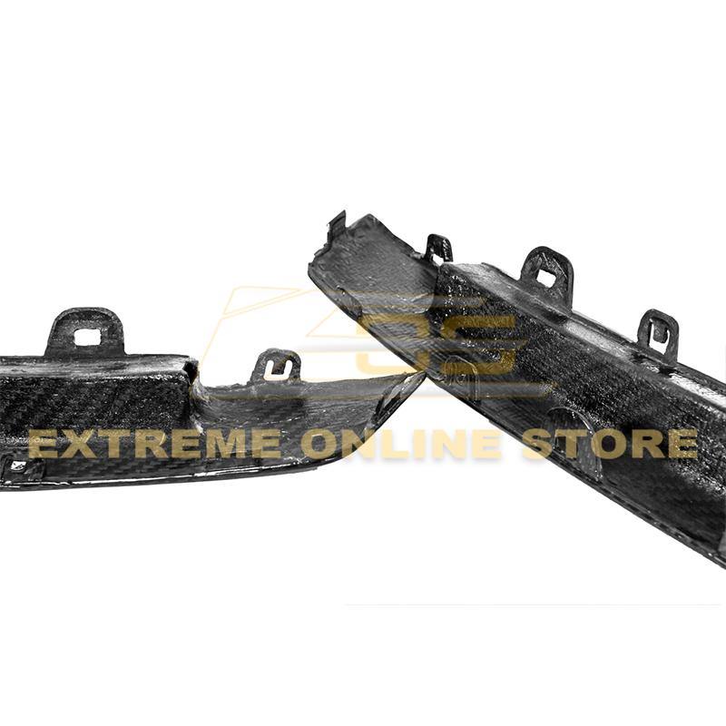 2009-15 Cadillac CTS-V Coupe Dry Carbon Fiber Rear Bumper Insert Covers