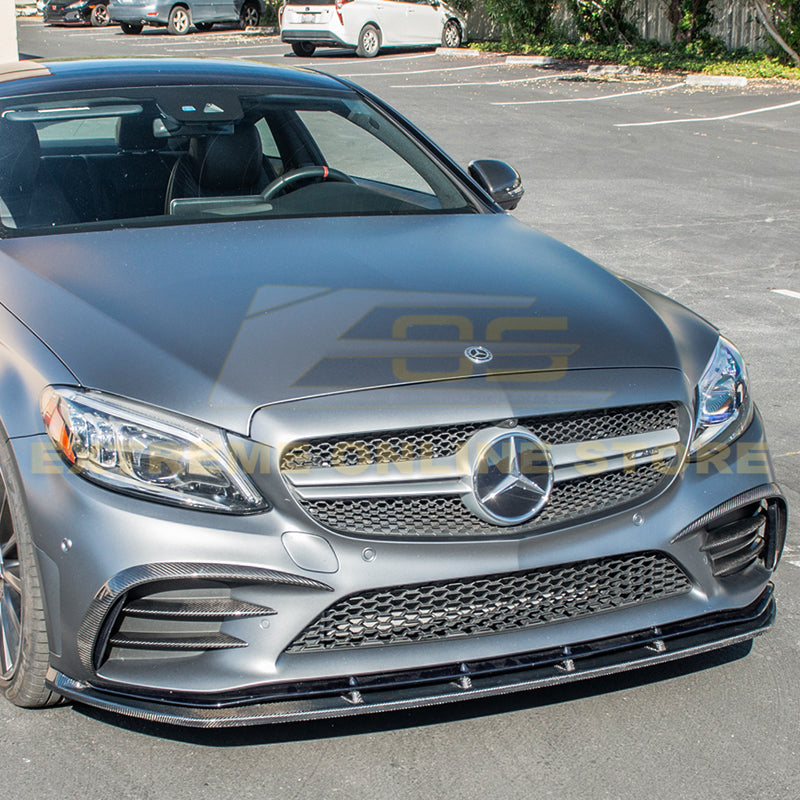 2019-Up Mercedes-Benz C-Class Carbon Fiber Front Splitter Lip
