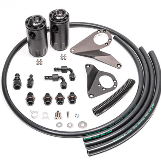Radium Dual Catch Can Kit Fluid Lock - 2008-2009 Mitsubishi EVO X